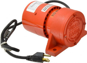 Vibco Vibrators 1 Phase, 1.5 Amp, 115 Volt, 7-1/2" Long, Electric Vibrators 0 to 60 Lbs. Force, 48 Decibels SPR-60HD - 36674513