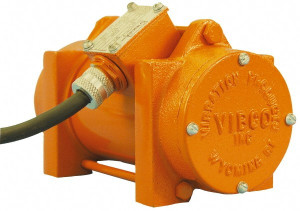 Vibco Vibrators 1 Phase, 1.8 Amp, 115 Volt, 10-1/4" Long, Electric Vibrators 100 to 300 Lbs. Force, 63 Decibels 2P-150-1SCR - 36674224