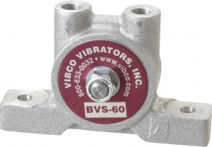 Vibco Vibrators 20 Lb. Force, 4 Cubic Feet per Minute, 12,000 RPM, 66 Decibel, Pneumatic Vibrator 3-7/8" Long x 1-3/16" Wide x 2-3/8" High, 1/8 Port Inlet, 1/8 Port Outlet BVS-60AL - 36674737