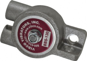 Vibco Vibrators 75 Lb. Force, 5-1/2 Cubic Feet per Minute, 10,500 RPM, 67 Decibel, Pneumatic Vibrator 3-3/4" Long x 1-7/16" Wide x 1-3/16" High, 1/4 Port Inlet, 1/4 Port Outlet BBS-130CI - 36674612