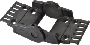 igus 2.87 Inch Outside Width x 1.38 Inch Outside Height, Cable and Hose Carrier Plastic Open Mounting Bracket Set 4.92 Inch Bend Radius, 2.24 Inch Inside Width x 0.98 Inch Inside Height 2050-12PZB R - 04234696