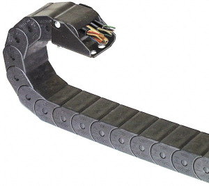 Hubbell 3 Ft. Long, Nylon, Enclosed Cable and Hose Carrier 4-1/2 Inch Inside Width x 2 Inch Inside Height, 5.55 Inch Outside Width x 2-3/4 Inch Outside Height, 5.88 Inch Bend Radius T2045-5.8-3.0 - 81876914