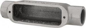 Hubbell Killark Form 35, C Body, 3/4" Trade, IMC, Rigid Malleable Iron Conduit Body Oval, 6-1/8" OAL, 7 cc Capacity, Hazardous & Wet Locations OC-2M - 54120910