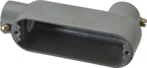 Hubbell Killark Form Set Screw, LB Body, 1" Trade, EMT Aluminum Conduit Body Oval, 6-5/8" OAL, 12 cc Capacity TWOLB-3 - 54120043
