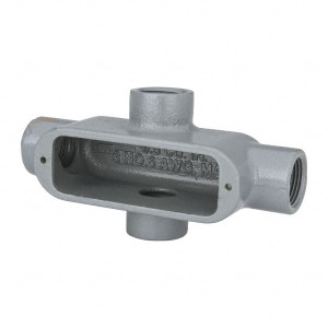 Hubbell Killark Form 35, X Body, 3/4" Trade, IMC, Rigid Malleable Iron Conduit Body Oval, 6-1/16" OAL, 7 cc Capacity, Hazardous & Wet Locations OX-2M - 54120969