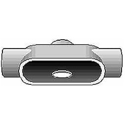 Hubbell Killark Form 7, TA Body, 1" Trade, IMC, Rigid Iron Conduit Body Oval, 7-5/8" OAL, 15-1/2 cc Capacity, Gray, Hazardous & Wet Locations TA37 - 54121728