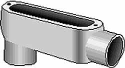 Hubbell Killark Form 35, LB Body, 1-1/2" Trade, IMC, Rigid Malleable Iron Conduit Body Oval, 9-1/8" OAL, 36 cc Capacity, Hazardous & Wet Locations OLB-5M - 54120258