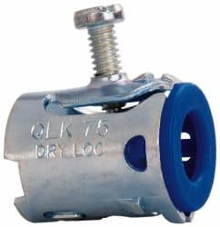Crouse-Hinds 3/4" Trade FMC Conduit Connector Steel, Noninsulated, Straight Connector, Set Screw Connection QLK75 - 04518155