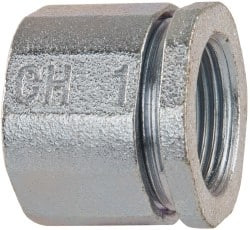 Crouse-Hinds 1" Trade Rigid/Intermediate (IMC) Conduit Coupling Malleable Iron, Noninsulated, Threaded Connection 192 - 04801296
