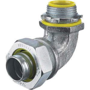 Hubbell Wiring Device-Kellems Conduit Fittings, Fitting Type: Connector, Conduit Type: Liquidtight, Trade Size (Inch): 1/2, Insulation Type: Insulated, Connection Type: Compression, Material: Malleable Iron, Steel H05091 - 96196274