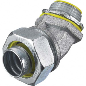 Hubbell Wiring Device-Kellems Conduit Fittings, Fitting Type: Connector, Conduit Type: Liquidtight, Trade Size (Inch): 3/4, Insulation Type: Insulated, Connection Type: Compression, Material: Malleable Iron, Steel H07541 - 96196308