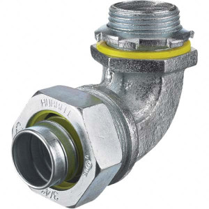 Hubbell Wiring Device-Kellems Conduit Fittings, Fitting Type: Connector, Conduit Type: Liquidtight, Trade Size (Inch): 1 1/4, Insulation Type: NonInsulated, Connection Type: Compression, Material: Steel, Malleable Iron H1259 - 96196175