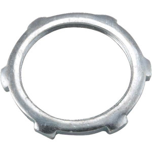 Hubbell RACO 1/2" Trade Rigid/Intermediate (IMC) Conduit Locknut Steel, Noninsulated, Threaded Connection 1192 - 99369514