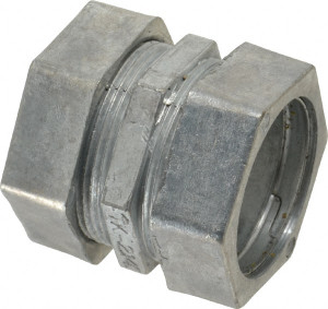 Thomas & Betts 1-1/4" Trade EMT Conduit Coupling Die Cast Zinc, Noninsulated, Compression Connection TK214SC - 00155267