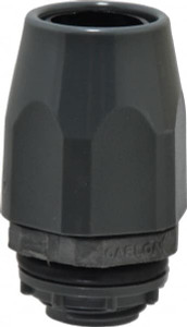 Thomas & Betts 3/8" Trade Liquidtight Conduit Connector Thermoplastic, Insulated, Straight Connector, Threaded Connection LT43C - 54087820