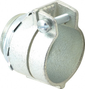 Thomas & Betts 1" Trade FMC Conduit Connector Malleable Iron, Noninsulated, Straight Connector, Squeeze Clamp Connection 256 - 54058037