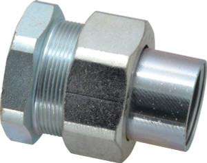 Thomas & Betts 3/4" Trade Rigid/Intermediate (IMC) Conduit Female Union Steel, Noninsulated, Straight Connector, Threaded Connection UNF 205-TB - 54118013