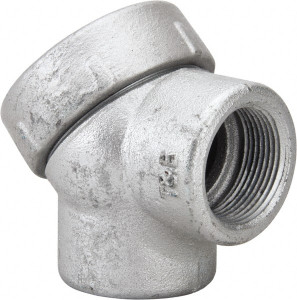 Thomas & Betts 1-1/4" Trade Rigid/Intermediate (IMC) Conduit Elbow Iron, Noninsulated, Angled Connector, Threaded Connection LBY45-TB - 54117510