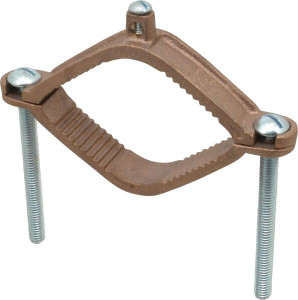 Thomas & Betts 4 to 10 (Solid) AWG Compatible Dual-Nut Rod Clamp Bronze, 6-5/16" OAL, RoHS Compliant, UL File E3060, UL Listed J2124 - 73124026