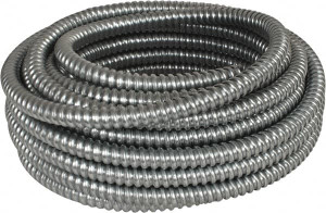 Made in USA 1/2" Trade Size, 50 ft. Long, Flexible Reduced Wall Flex Conduit Steel, 5/8" ID 693132 - 54020011