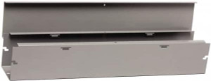 Cooper B-Line 6" High x 152mm Wide x 60" Long, Screw Mount Solid Wall Wire Duct Gray, 19 (Bottom) & 19 (Top) Knockouts, Hinged Cover, Steel 11783000 - 82612136