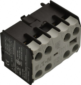 Eaton Cutler-Hammer 6 to 9 Amp, Contactor Front Mount Auxiliary Contact For Use with Miniature Contactor and XTRM Miniature Control Relay XTMCXFA22 - 08805228