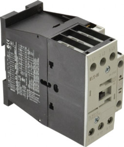 Eaton Cutler-Hammer 3 Pole, 24 to 27 Coil VDC, 40 Amp, Nonreversible Open Enclosure IEC Contactor 1 Phase hp: 3 at 115 V, 5 at 200 V, 5 at 230 V, 3 Phase hp: 10 at 200 V, 10 at 230 V, 20 at 460 V, 25 at 575 V XTCE032C10TD - 08804866