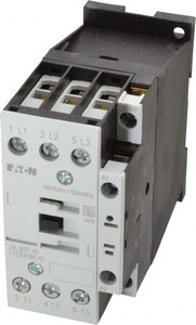 Eaton Cutler-Hammer 3 Pole, 110 Coil VAC at 50 Hz and 120 Coil VAC at 60 Hz, 40 Amp, Nonreversible Open Enclosure IEC Contactor 1 Phase hp: 2 at 115V, 2 at 200V, 3 at 230V, 3 Phase hp: 10 at 460V, 15 at 575V, 5 at 200V XTCE018C10A - 08804726