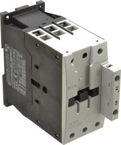 Eaton Cutler-Hammer 3 Pole, 110 Coil VAC at 50 Hz and 120 Coil VAC at 60 Hz, 80 Amp, Nonreversible Open Enclosure IEC Contactor 1 Phase hp: 10 at 230V, 3 at 115V, 7.5 at 200V, 3 Phase hp: 15 at 200V, 20 at 230V, 40 at 460V XTCE050D00A - 08804924