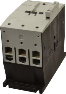 Eaton Cutler-Hammer 3 Pole, 110 Coil VAC at 50 Hz and 120 Coil VAC at 60 Hz, 125 Amp, Nonreversible Open Enclosure IEC Contactor 1 Phase hp: 15 at 200V, 15 at 230V, 7.5 at 115V, 3 Phase hp: 100 at 575V, 25 at 200V, 40 at 230V XTCE095F00A - 08805079