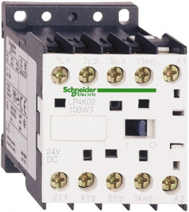 Schneider Electric 3 Pole, 24 Coil VDC, 6 Amp at 440 VAC, Nonreversible IEC Contactor BS 5424, CSA, IEC 60947, NF C 63-110, RoHS Compliant, UL Listed, VDE 0660 LP4K0601BW3 - 69527729