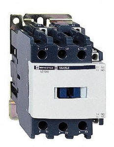 Schneider Electric 3 Pole, 480 Coil VAC at 60 Hz, 65 Amp at 440 VAC and 80 Amp at 440 VAC, Nonreversible IEC Contactor 1 Phase hp: 10 at 230/240 VAC, 5 at 115VAC, 3 Phase hp: 20 at 200/208 VAC, 20 at 230/240 VAC LC1D65T6 - 69530442