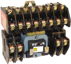 Square D No Enclosure, 12 Pole, Electrically Held Lighting Contactor 20 A (Tungsten), 30 A (Fluorescent), 110 VAC at 50 Hz, 120 VAC at 60 Hz, 12NO Contact Configuration 8903LO1200V02 - 69666535