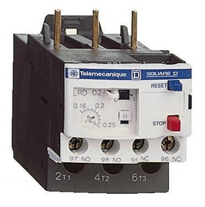 Schneider Electric 0.63 to 1 Amp, 690 VAC, Thermal IEC Overload Relay Trip Class 10A, For Use with LC1D09 and LC1D38 LRD05 - 69527208