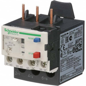 Schneider Electric 30 to 38 Amp, 690 VAC, Thermal IEC Overload Relay Trip Class 10A, For Use with LC1D32 and LC1D38 LRD35 - 69648277