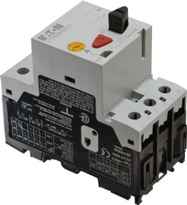 Eaton Cutler-Hammer 2.5 Amp, IEC, Open Pushbutton Manual Motor Starter 45mm Wide x 85mm Deep x 3.6667" High, 1 hp at 480 V, 1/2 hp at 200V, 1/2 hp at 240 V & 1-1/2 hp at 600 V, CE Approved, CSA Certified, DIN VDE, EN/IEC XTPB2P5BC1 - 08805707