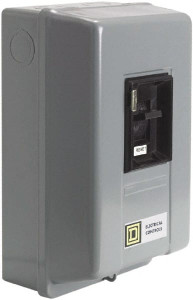Square D 2 Poles, M-1 NEMA, Enclosed Toggle Manual Motor Starter 2 hp at 115 VAC & 3 hp at 230 VAC, CSA, NEMA 1 & UL Listed 2510TCG1 - 56822232