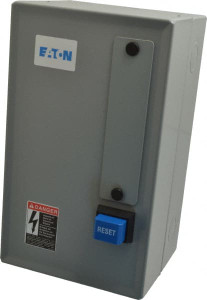 Eaton Cutler-Hammer 208 Coil VAC, 27 Amp, NEMA Size 1, Nonreversible Enclosed Enclosure NEMA Motor Starter 7-1/2 hp at 1 Phase, 1 Enclosure Rating ECN0511EAA - 04578886