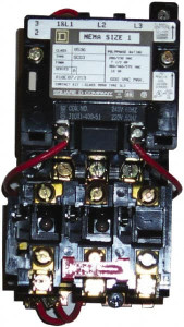 Square D 208 Coil VAC at 60 Hz, 27 Amp, NEMA Size 1, Nonreversible Open Enclosure NEMA Motor Starter 3 Phase hp: 10 at 460 VAC, 10 at 575 VAC, 7-1/2 at 200 VAC, 7-1/2 at 230 VAC 8536SCO3V08 - 69651487