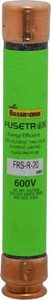 Bussmann 300 VDC, 600 VAC, 20 Amp, Time Delay General Purpose Fuse Fuse Holder Mount, 127mm OAL, 20 at DC, 200 (RMS) kA Rating, 13/16" Diam FRS-R-20 - 75908681