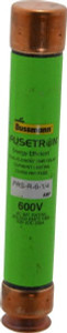 Bussmann 300 VDC, 600 VAC, 6.25 Amp, Time Delay General Purpose Fuse Fuse Holder Mount, 127mm OAL, 20 at DC, 200 (RMS) kA Rating, 13/16" Diam FRS-R-6-1/4 - 75908939