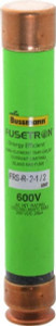 Bussmann 300 VDC, 600 VAC, 2.5 Amp, Time Delay General Purpose Fuse Fuse Holder Mount, 127mm OAL, 20 at DC, 200 (RMS) kA Rating, 13/16" Diam FRS-R-2-1/2 - 75908640