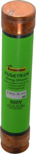 Bussmann 250 VDC, 600 VAC, 50 Amp, Time Delay General Purpose Fuse Fuse Holder Mount, 5-1/2" OAL, 20 at DC, 200 (RMS) kA Rating, 1-1/16" Diam FRS-R-50 - 75908905