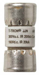 Bussmann 160 VDC, 300 VAC, 15 Amp, Fast-Acting General Purpose Fuse 7/8" OAL, 20 at DC, 200 at AC (RMS) kA Rating, 13/32" Diam JJN-15 - 71921621