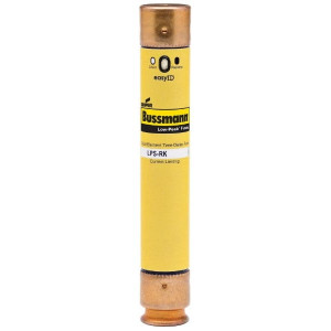 Bussmann 300 VDC, 600 VAC, 45 Amp, Time Delay General Purpose Fuse Fuse Holder Mount, 5-1/2" OAL, 100 at DC, 300 at AC (RMS) kA Rating, 27mm Diam LPS-RK-45SPI - 92130004