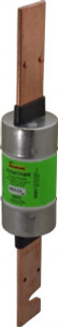 Bussmann 300 VDC, 600 VAC, 125 Amp, Time Delay General Purpose Fuse Bolt-on Mount, 9-5/8" OAL, 20 at DC, 200 (RMS) kA Rating, 1-13/16" Diam FRS-R-125 - 75908574
