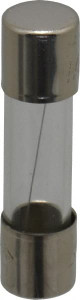 Ferraz Shawmut 250 VAC, 1 Amp, Fast-Acting Miniature Glass Fuse Clip Mount, 1" OAL, 1/4" Diam GGX1-MSC - 54010103