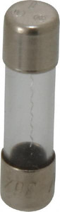 Ferraz Shawmut 125 VAC, 3 Amp, Fast-Acting Miniature Glass Fuse Clip Mount, 1" OAL, 10 at AC kA Rating, 1/4" Diam GGX3-MSC - 54010145