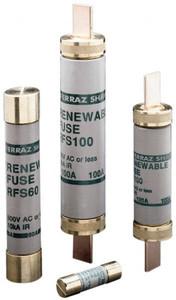 Ferraz Shawmut 600 VAC, 40 Amp, Fast-Acting Renewable Fuse Fuse Holder Mount, 5-1/2" OAL, 10 at AC kA Rating, 1-1/16" Diam RLS40 - 54017637