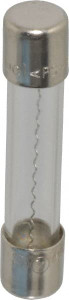Ferraz Shawmut 250 VAC, 5 Amp, Fast-Acting Miniature Glass Fuse Clip Mount, 1-1/4" OAL, 1/4" Diam GGC5-MSC - 54008750